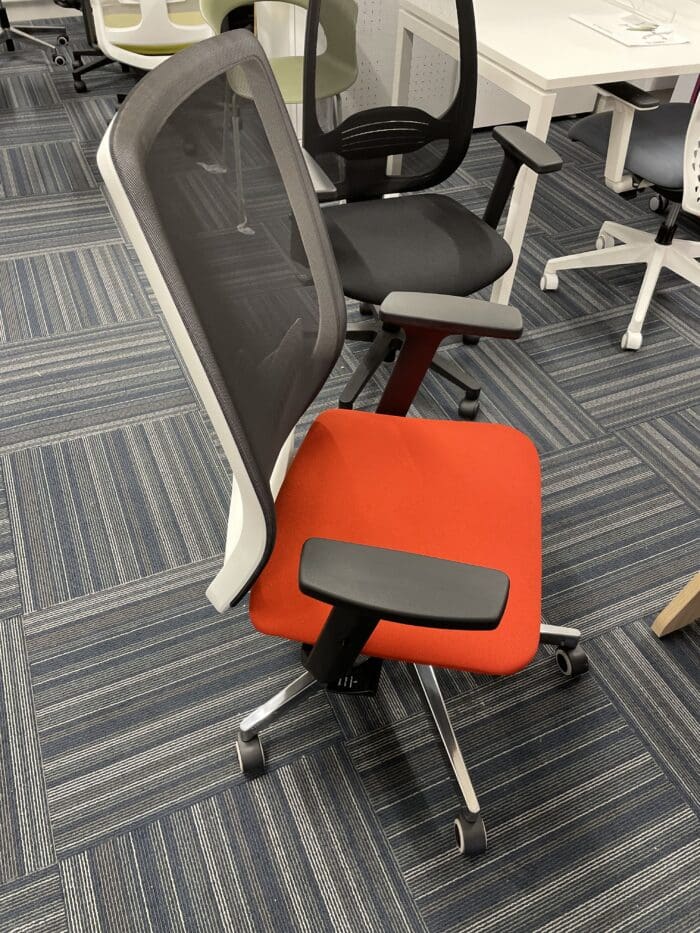 JEN Office Chair White & Orange